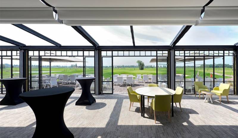 Pergola oasis de verre pour restaurant