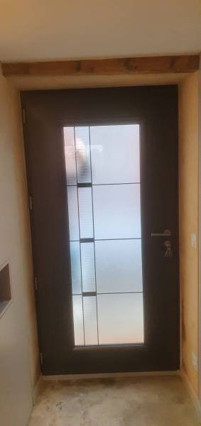 Installation porte vitrée intérieur