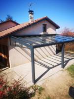 Vente et installation d'une pergola en toit de verre sur mesure à Craponne