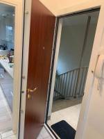 Porte blindée ouverte