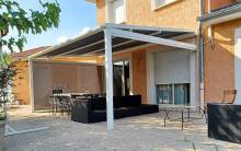 pergola adossée maison ecully