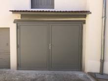 Porte 2 battants verte