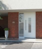 Porte d'entrée contemporaine installé à Lyon